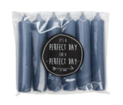 Dinerkaarsen walvisblauw Dinerkaarsen walvisblauw