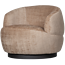 BePureHome Draaifauteuil Woolly zand