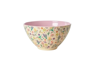 Saladeschaal- Zacht roze - Wild Flowers Print