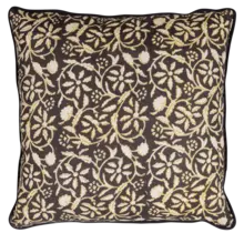 Kussen Blend met block print