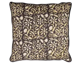 Kussen Blend met block print