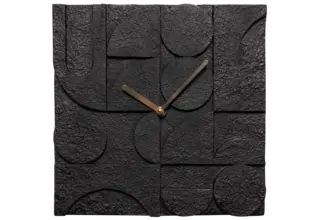 Klok Zaria cement zwart