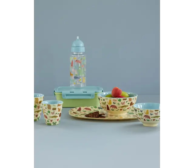 Klein Kom - Zacht blauw - Sweet Jungle Print Klein Kom - Zacht blauw - Sweet Jungle Print