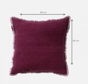 Kussenhoes  Burto  Red plum -aubergine Kussenhoes  Burto  Red plum -aubergine