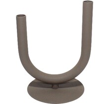 Branded kandelaar Senti taupe