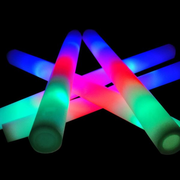 Multicolor LED Foam sticks (incl. Bebat bijdrage)
