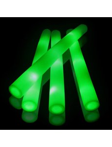  LED Foam sticks - groen (incl. Bebat)