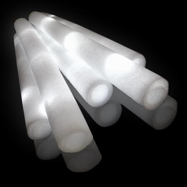 Foam sticks Led, wit (incl. milieubijdrage € 0,19 incl. BTW/stuk)