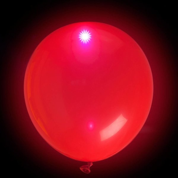 Ballon met LED - rood  - Super deal!