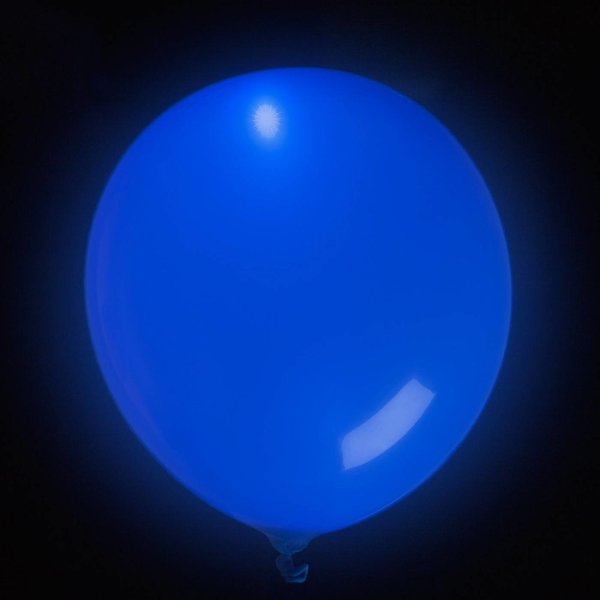 Ballon met LED - blauw - Sfeer voor een spotprijs!