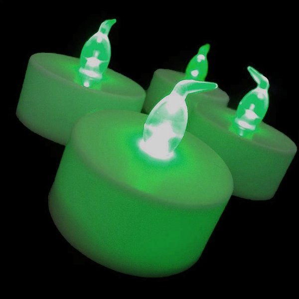 LED Theelampjes of Waxinelichtjes - Groen