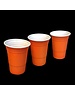  Amerikaanse plastic orange cups - 473 ml