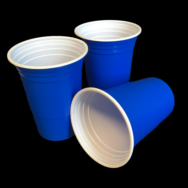 Amerikaanse plastic blue cups - 473 ml
