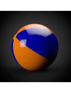  Mega Strandbal - Oranje/blauw -183cm