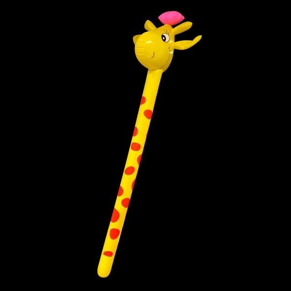 Opblaasbare dierenstick giraffe - 110cm - Perfect voor tijdens een groot event! Feestjeuh!