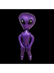  Opblaas alien - 150cm - Paars