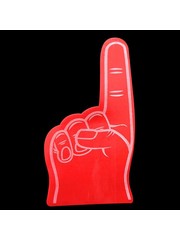  Foam hand - Wijsvinger - Rood