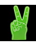  Foam hand - Peace - Groen