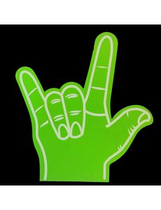  Foam hand -Rock - Groen