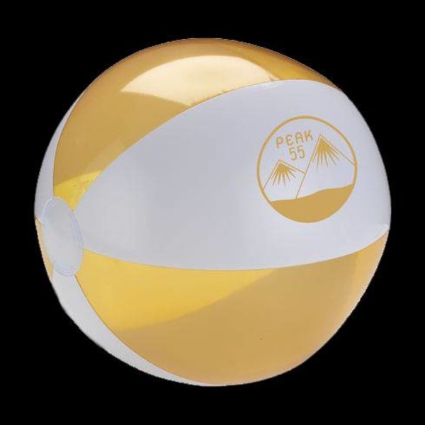 Strandballen - 30cm - bedrukt - oranje - Betere promotie voor je merk ga je niet vinden!