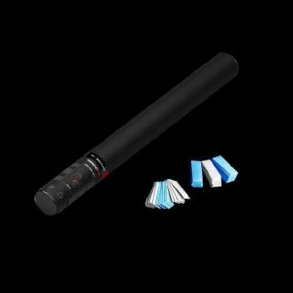 Confetti shooter handmatig - MagicFX - 50cm - wit+blauw - Oktoberfest?