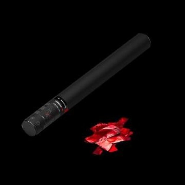 Confetti shooter handmatig - MagicFX - 50cm - metallic rood