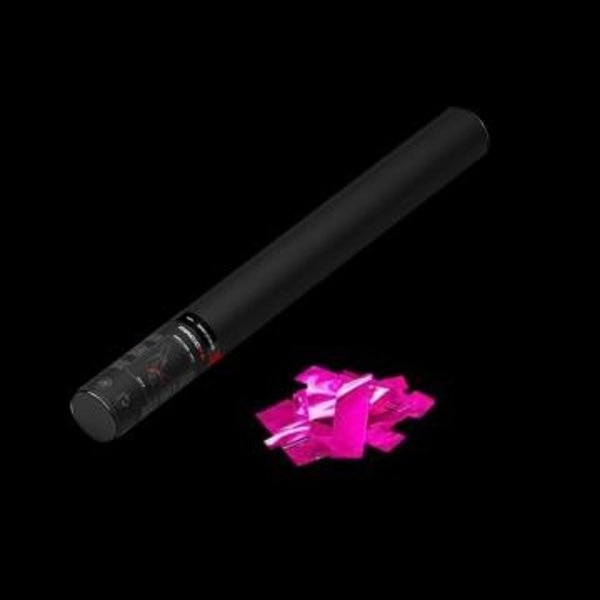 Confetti shooter handmatig - MagicFX - 50cm - metallic roze