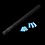 Confetti shooter handmatig - MagicFX - 80cm - licht blauw
