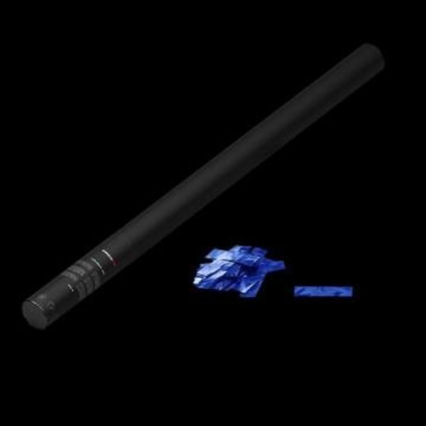 Confetti shooter handmatig - MagicFX - 80cm - metallic blauw