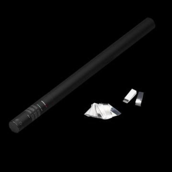 Confetti shooter handmatig - MagicFX - 80cm - wit+zwart