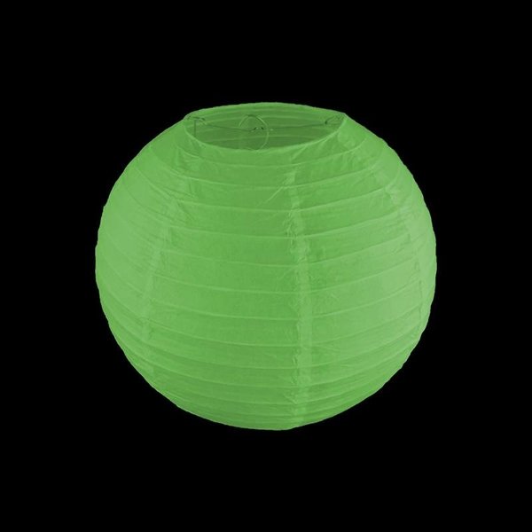 Groene lampion - brandvertragend - 25cm - Zowel binnen als buitengebruik