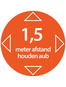  COVID-19 Sticker - Rond - Met anti-slip structuur