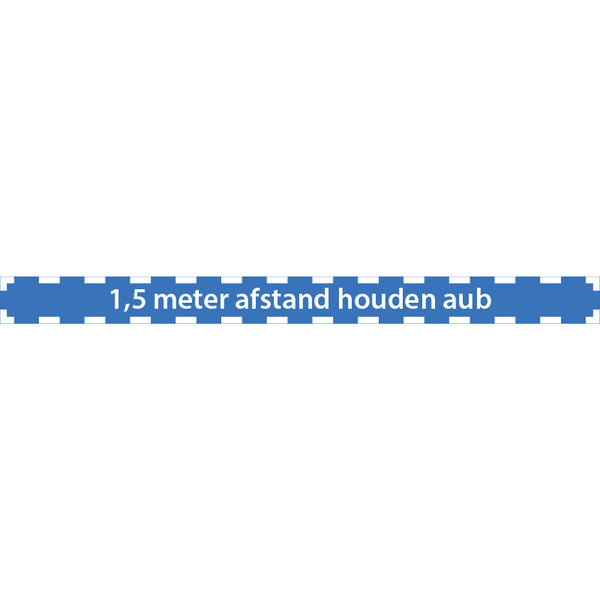 COVID-19 Sticker - Afstand houden lijn