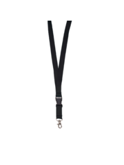  Onbedrukte lanyards met veiligheid - 25mm - Zwart