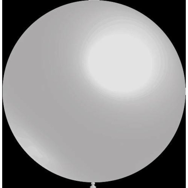 Ballonnen - Zilver - Rond - Metallic - 87cm - Perfecte decoratie voor een bruiloft!