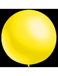  Ballonnen - Geel - Rond - Metallic - 87cm