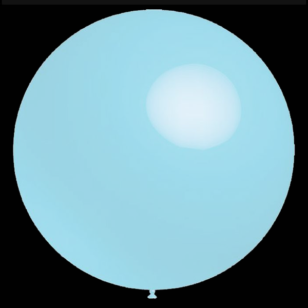 Ballonnen - Lichtblauw - Rond - 91cm