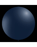  Ballonnen - Donkerblauw - Rond - Metallic - 87cm