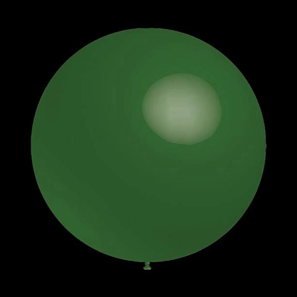 Ballonnen - Donker groen- Rond - Metallic - 28cm