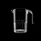 Onbreekbare kunststof pitcher- Transparant - O,50 liter