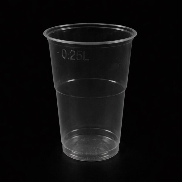rPET wegwerp bekers - 25cl - Transparant