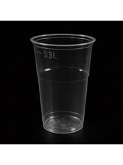  rPET wegwerp bekers - 30cl - Transparant