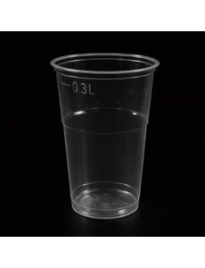  rPET wegwerp bekers - 30cl - Transparant