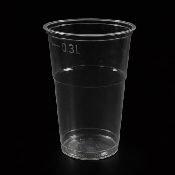 rPET wegwerp bekers - 30cl - Transparant