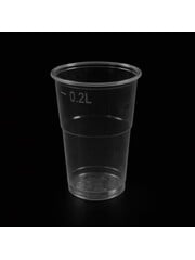  rPET wegwerp bekers - 20cl - Transparant