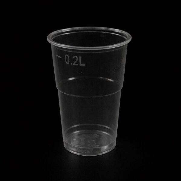 rPET wegwerp bekers - 20cl - Transparant