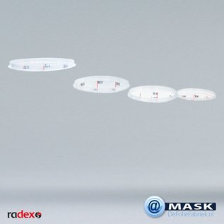 Radex Radex Premium transparante mengbekersDEKSELS