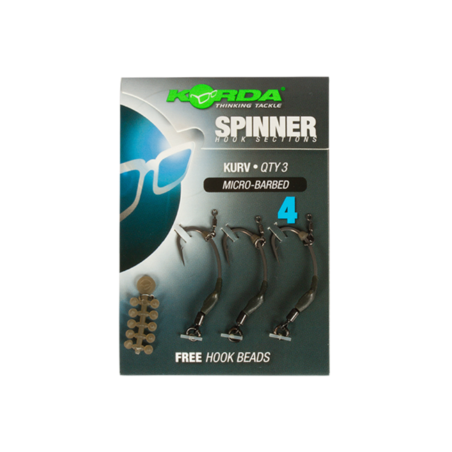 Korda Spinner Haken Abschnitte Kurv (3 Stück)