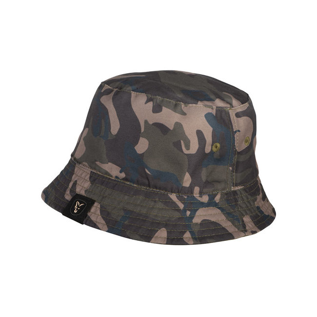 FOX Khaki / Camo Reverse Bucket Hat (Fischerhut)