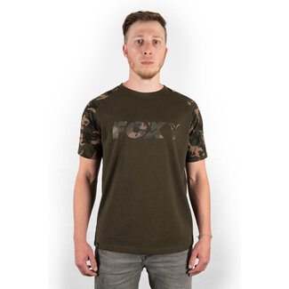 FOX Khaki / Camou 'Raglan' T-Shirt